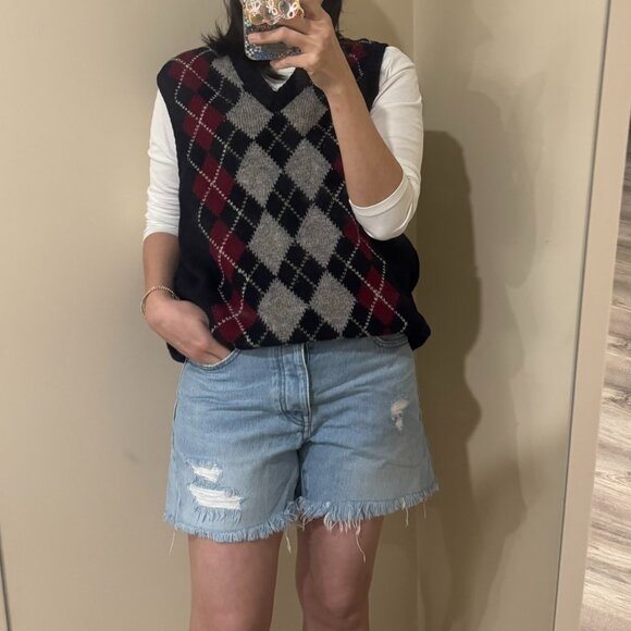 [Angus MacBain] Men's Vintage 100% Wool Sweater Vest Size XL - Picture 5 of 5